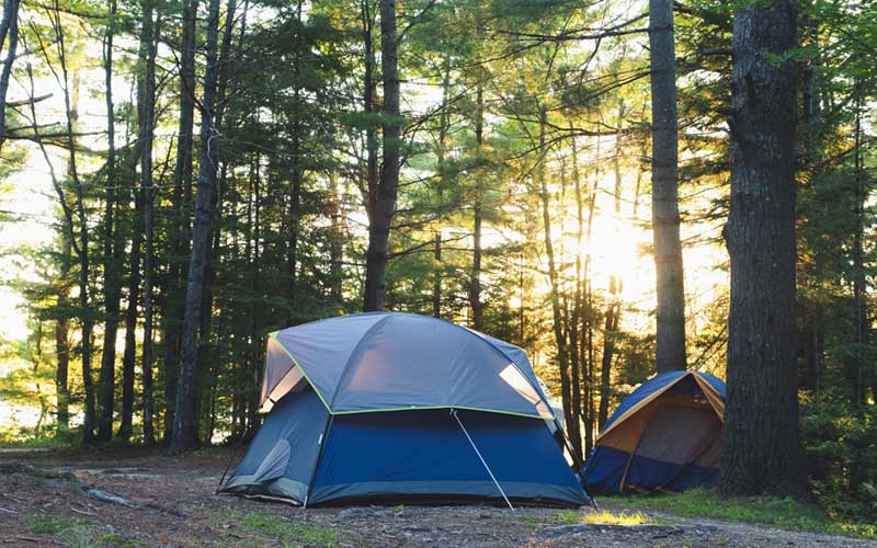 tent that fits two queen air mattress