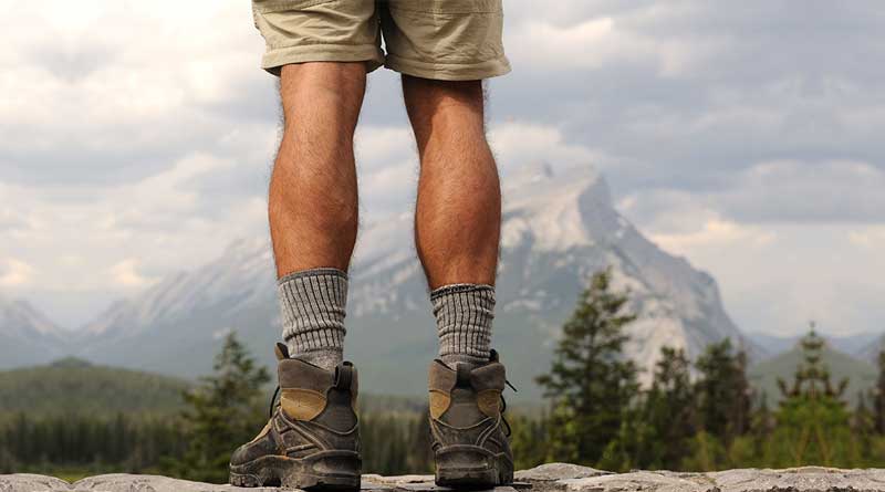 shorts with hiking boots